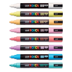 Zestaw markerów POSCA PC-5M Soft Colors 8 kolorów